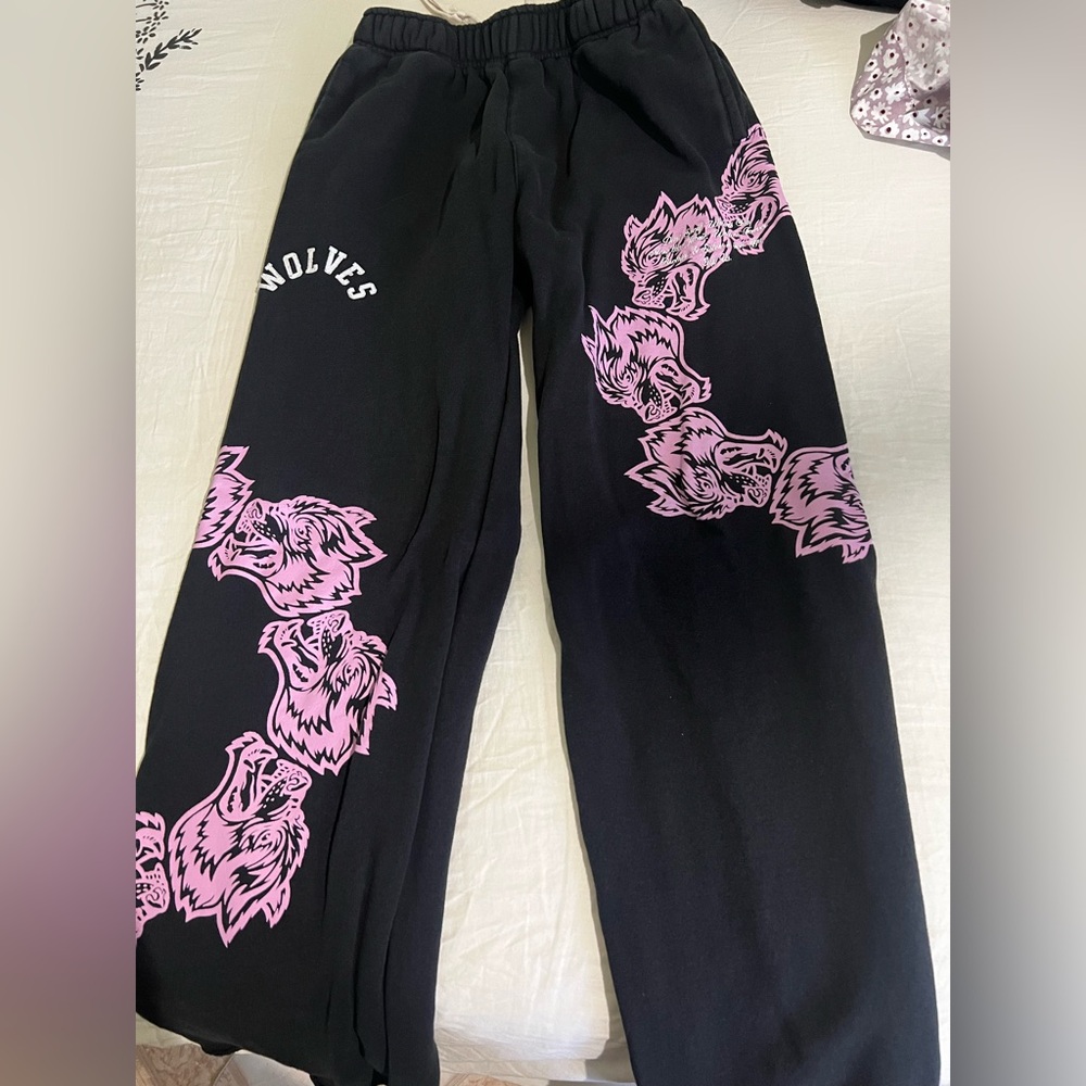 Darc Sport Black and Pink Straight Leg Pants